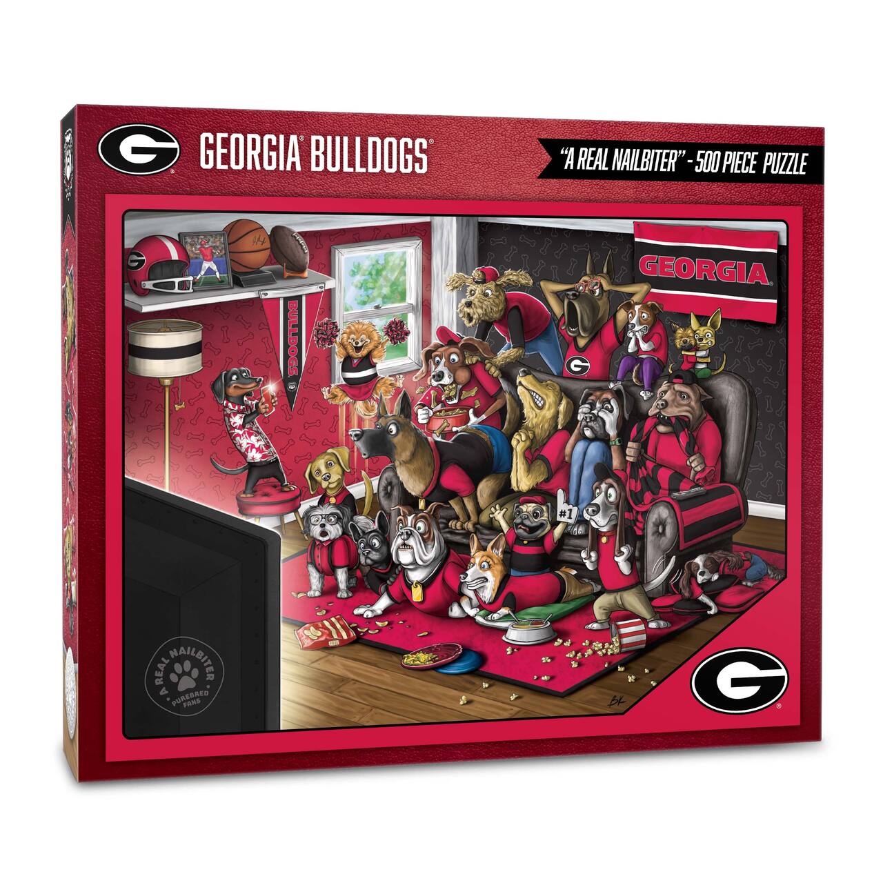 College Football Purebred Fans A Real Nailbiter 500 Piece Puzzle